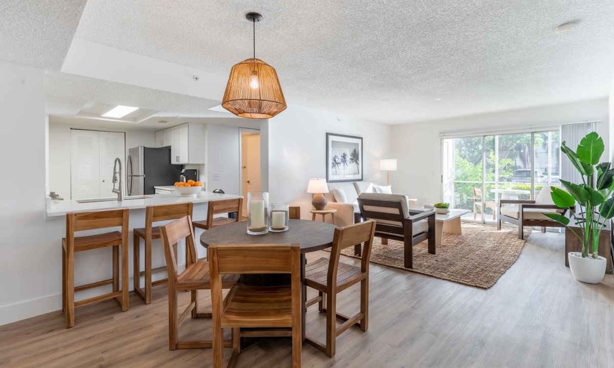 Living Room and Dining Room